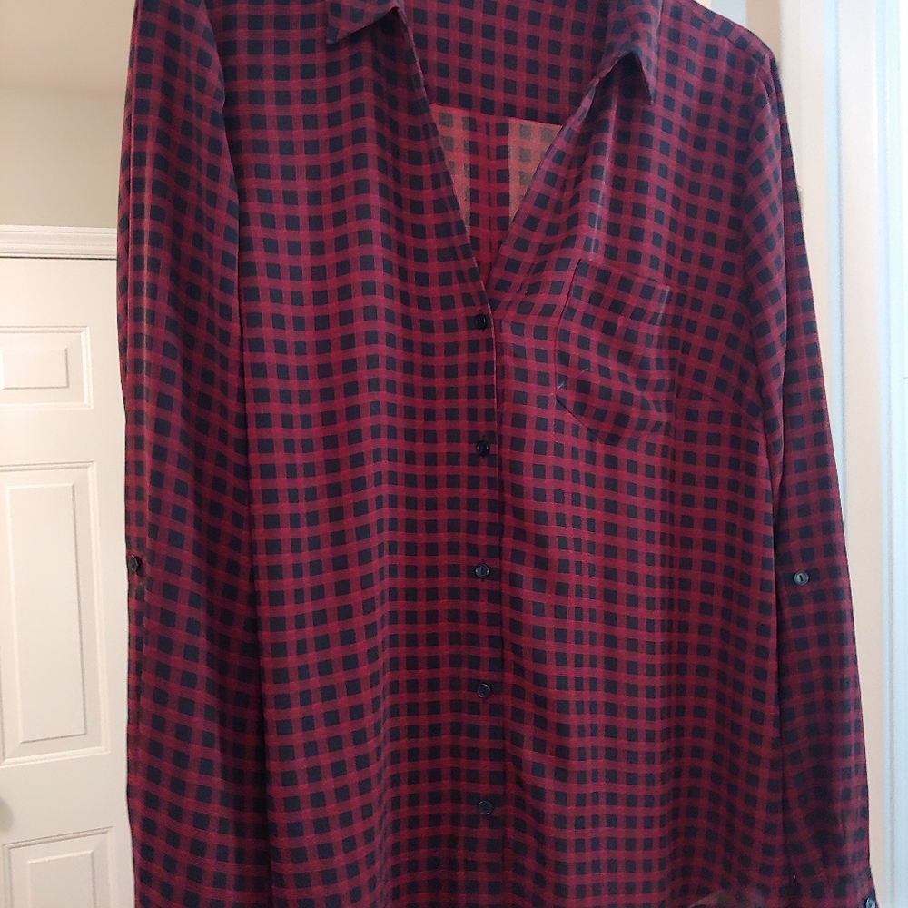 Cute fall button down top